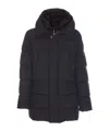 Moorer Man Puffer Midnight Blue Size 48 Polyamide In Black