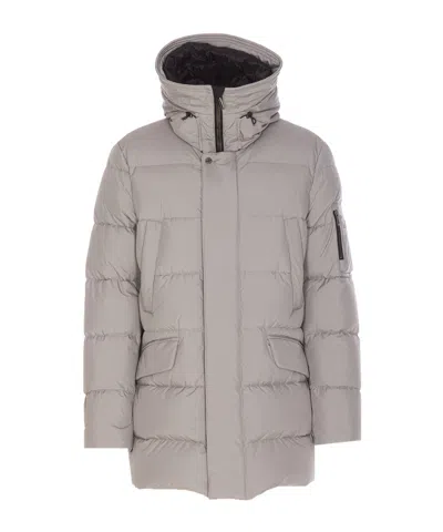 MOORER MOORER DAVIDE-STP PADDED HOODED DRAWSTRING JACKET