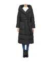 Moorer Long-sleeved Hooded Down Jacket In Black