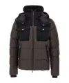 Moorer Long-sleeved Hooded Down Jacket In Brown