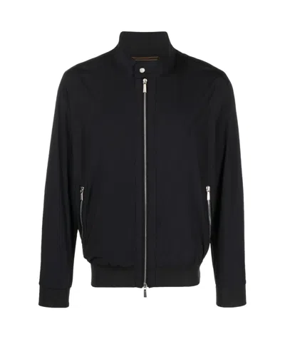 Moorer Long-sleeved Pilot Jacket In Black