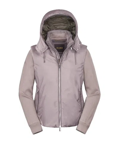 Moorer Long-sleeved Pilot Jacket In Gray