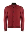 Moorer Long-sleeved Pilot Jacket In Red