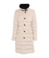 Moorer Vetiver Padded Coat In Nude