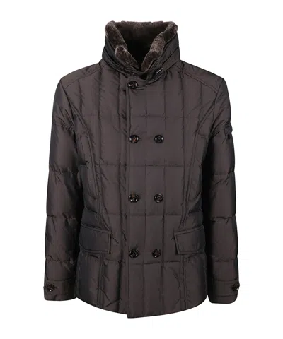Moorer Long-sleeved Quilted Cotton Jacket In Black
