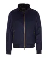 Moorer Long-sleeved Stand-collar Down Jacket In Blue