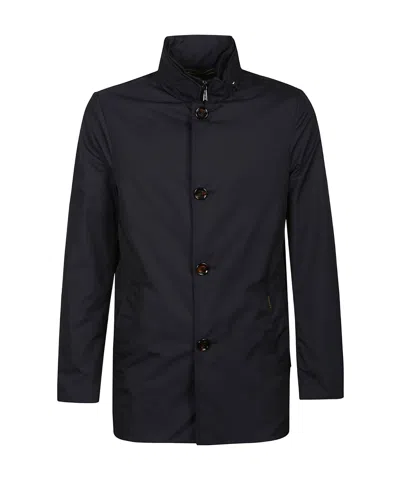 Moorer Long-sleeved Windbreaker In Black