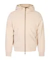 Moorer Drawstring Hooded Jacket In Multi