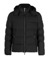 Moorer Long-sleeved Down Jacket In Black