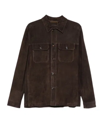 MOORER LONG-SLEEVED LEATHER JACKET