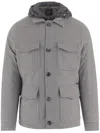 Moorer Wool And Cashmere Blend Jacket In Green