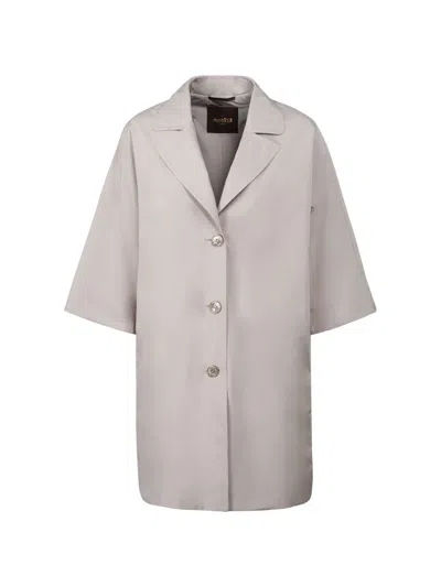 Moorer Lucilia Trench Coat In Neutral