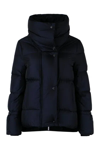 Moorer Madeira Short Down Jacket In Blue
