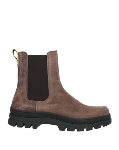 Moorer Man Ankle Boots Light Brown Size 7 Leather In Neutral