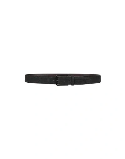 Moorer Man Belt Black Size 39.5 Soft Leather