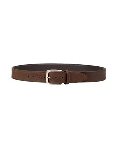 Moorer Man Belt Dark Brown Size 42 Leather