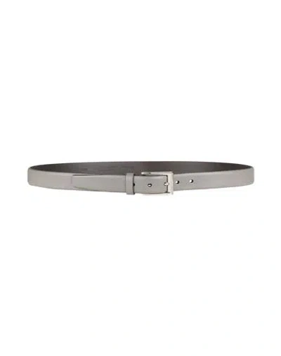 Moorer Man Belt Grey Size 42 Leather In Gray