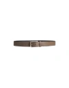 Moorer Man Belt Khaki Size 43.5 Soft Leather In Beige