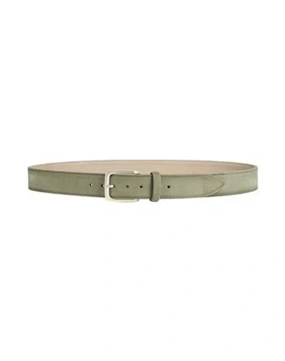 Moorer Man Belt Sage Green Size 38 Leather