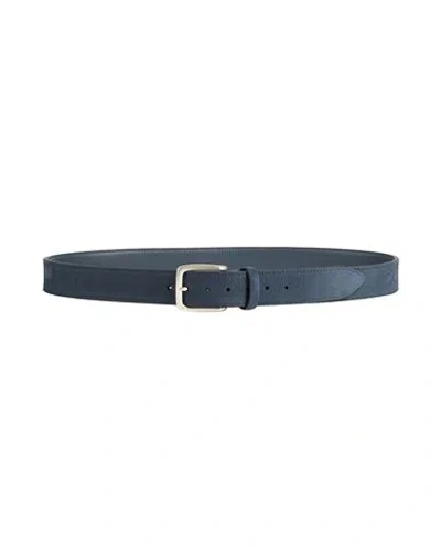 Moorer Man Belt Slate Blue Size 42 Leather