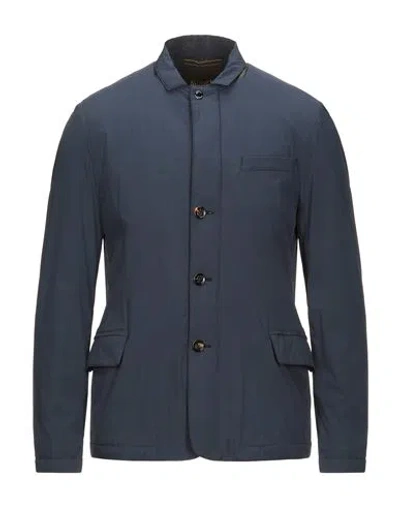 Moorer Man Blazer Blue Size 46 Polyamide, Polyurethane