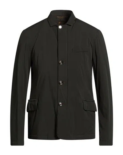 Moorer Man Blazer Dark Green Size 38 Polyamide, Polyurethane In Black