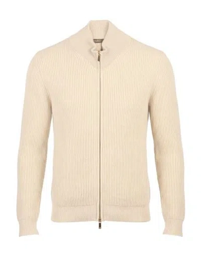 Moorer Man Cardigan Beige Size 40 Cashmere In Neutral