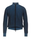 Moorer Man Cardigan Blue Size 46 Cashmere