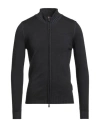 Moorer Man Cardigan Charcoal Size 36 Virgin Wool In Gray
