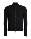 Moorer Man Cardigan Charcoal Size 46 Cashmere In Black