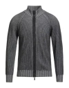 Moorer Man Cardigan Charcoal Size 46 Cashmere In Gray