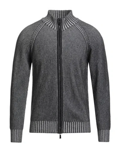 Moorer Man Cardigan Charcoal Size 46 Cashmere In Gray