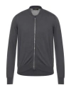 Moorer Man Cardigan Charcoal Size 46 Cotton, Silk, Cashmere In Grey