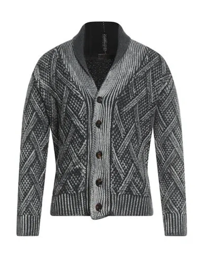 Moorer Man Cardigan Charcoal Size 50 Wool In Gray