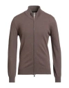 Moorer Man Cardigan Dark Brown Size 42 Cashmere In Gray
