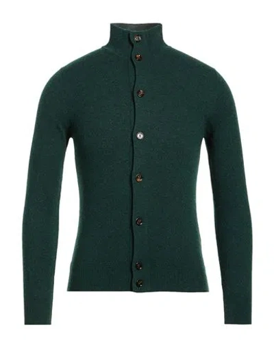 Moorer Man Cardigan Dark Green Size 38 Cashmere