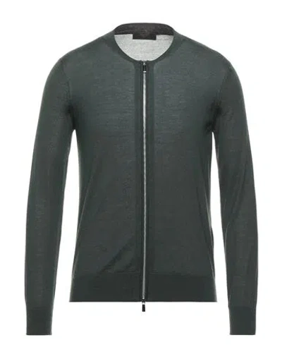 Moorer Man Cardigan Dark Green Size 40 Cashmere