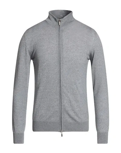 Moorer Man Cardigan Grey Size 36 Virgin Wool In Gray