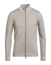 Moorer Man Cardigan Grey Size 38 Virgin Wool In Gray