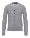Moorer Man Cardigan Grey Size 46 Cashmere In Grey