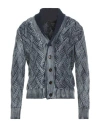 Moorer Man Cardigan Light Blue Size 40 Wool In Blue