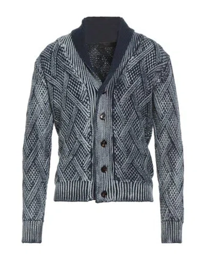 Moorer Man Cardigan Light Blue Size 40 Wool
