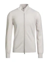 Moorer Man Cardigan Light Grey Size 42 Cashmere In White