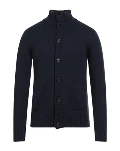 Moorer Man Cardigan Midnight Blue Size 40 Cashmere