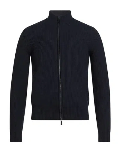 Moorer Man Cardigan Midnight Blue Size 48 Virgin Wool