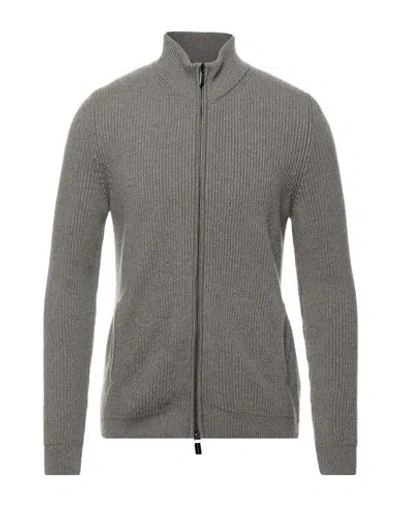 Moorer Man Cardigan Taupe Size 46 Cashmere In Gray
