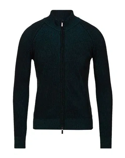 Moorer Man Cardigan Turquoise Size 44 Wool, Cashmere In Blue