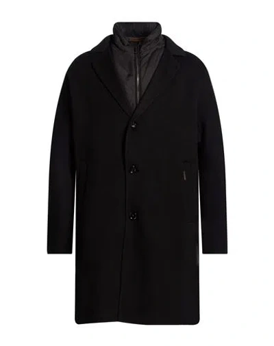Moorer Man Coat Black Size 38 Wool, Cashmere