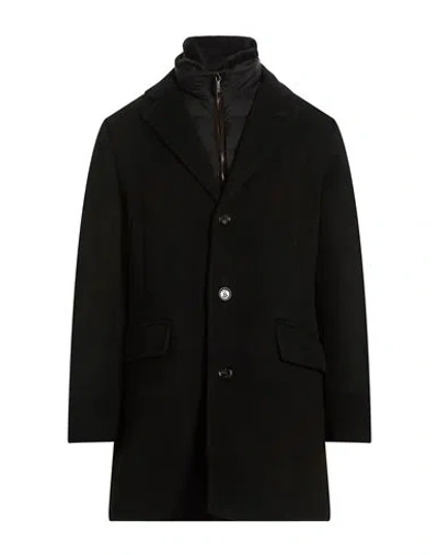 Moorer Man Coat Black Size 42 Wool, Cashmere, Polyamide, Polyurethane, Polyester