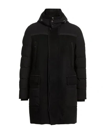 Moorer Man Coat Black Size 44 Virgin Wool, Cashmere